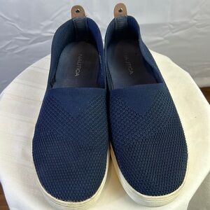 Nautica Blue Slip On Shoes Size 10 gently worn
